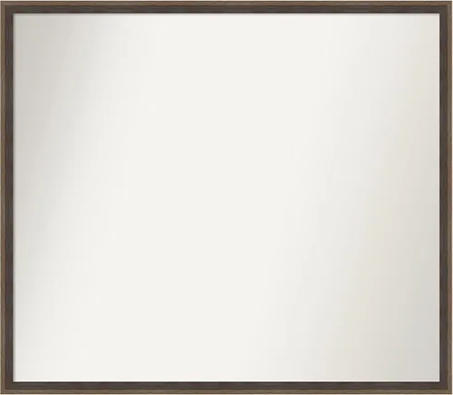 Miniatura 58 de Amanti Art Brown Bathroom Mirror for Over Sink, 23x41 Custom Made Hardwood Wedge Mocha Rectangle Vanity Mirror, Large Modern Wood Frame, Hangs