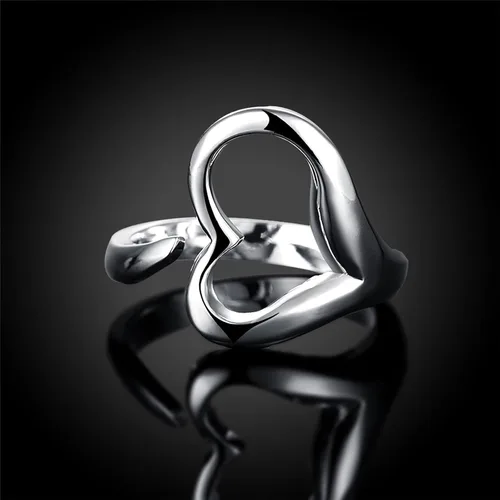Miniatura 110 de Anillo de plata de ley 925, minimalista, ajustable, hecho a mano, para mujeres y niñas