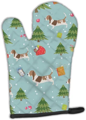 Miniatura 74 de Caroline's Treasures BB4872OVMT - Guante de horno de Navidad Affenpinscher resistente al calor, grueso para sartenes calientes y horno, manopla