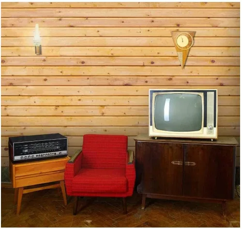 Miniatura 22 de wall26 - Patrón de paneles texturizados de madera vertical retro crema - Mural de pared, papel tapiz extraíble, decoración del hogar - 100x144 Crema