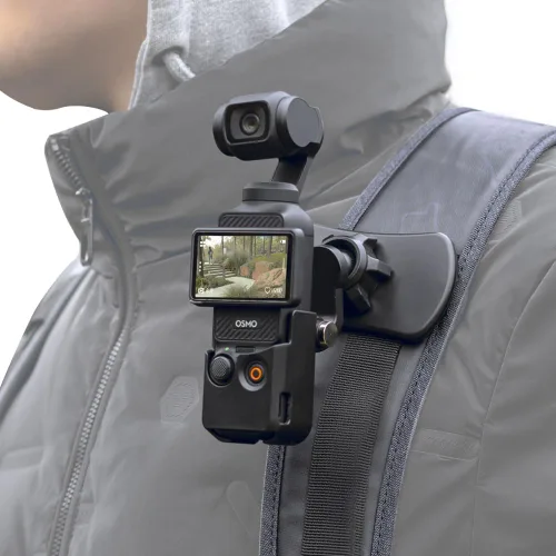 Miniatura 8 de Soporte de correa de mochila con clip rápido compatible con Gopro Hero 11/10/9/8/7/6 (2018)/5 Negro, DJI Osmo Action y más