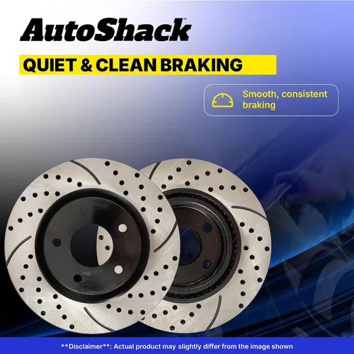 Miniatura 6 de AutoShack 11.92" (302.7 mm) Rotores de freno ventilados delanteros con revestimiento de reemplazo para 2005-2012 Ford Escape 2005-2011 Mercury