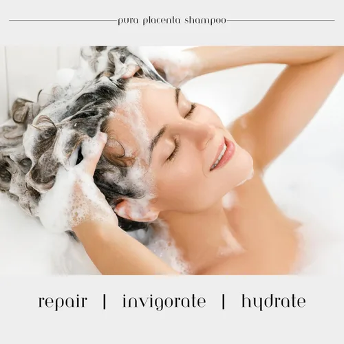 Miniatura 5 de Cabellina Pura Placenta Reconstructor Champú con Proteínas, Queratina Aminoácidos y Aceites Naturales - 32 fl oz - 1 unidad