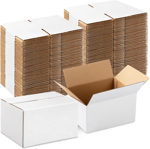 Miniatura 11 de Yeaqee 72 cajas de envío de cartón corrugado de 4 x 4 x 4 pulgadas, cajas de envío pequeñas para embalaje, envío, mudanza, pequeñas empresas, Negro