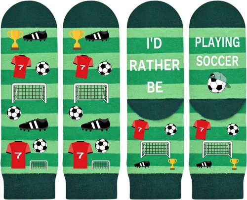 Miniatura 6 de Soccer Gifts Set A-Z Letter Soccer Necklace for Men Novelty Soccer Socks&Soccer Bracelets for Soccer Lovers
