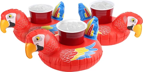 Miniatura 8 de GoFloats Inflatable Pool and Hot Tub Drink Holders (3 Pack) (Choose - Unicorn, Flamingo, Palm Tree and More)