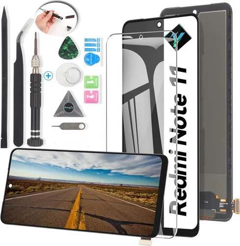 Reemplazo de pantalla para Xiaomi Redmi Note 11 2201117TG/2201117TI/2201117TY/2201117TL Pantalla LCD táctil digitalizador Asamblea con kit