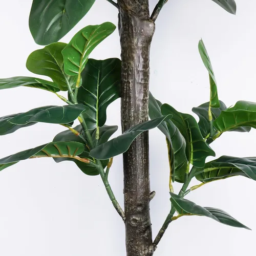 Miniatura 5 de Árbol de higuera artificial de hoja de violín de 5 pies de alto, planta de higuera falsa para interiores, planta de ficus iyrata falsa que incluye