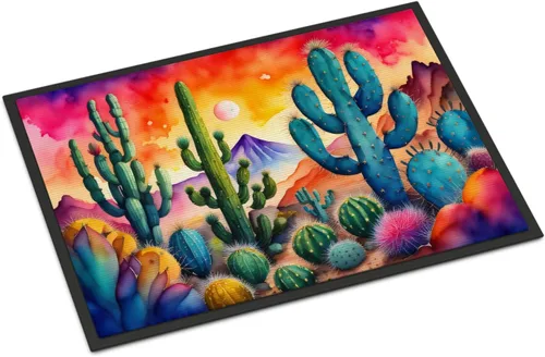 Miniatura 60 de Caroline's Treasures DAC1455MAT - Felpudo de la reina de la noche con diseño de cactus en color de 18 x 27 pulgadas, tapete para puerta delantera