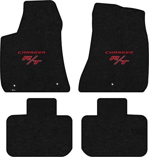 Miniatura 6 de Lloyd Mats Alfombrillas de piso de ajuste personalizado para Dodge Charger RWD 2011-2023 LogoMat Juego de 2 piezas Carbón