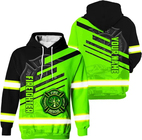 Miniatura 25 de Sudadera con capucha de alta visibilidad para hombres - Colección de trabajos con nombre personalizado Clase 3 Ropa de trabajo reflectante