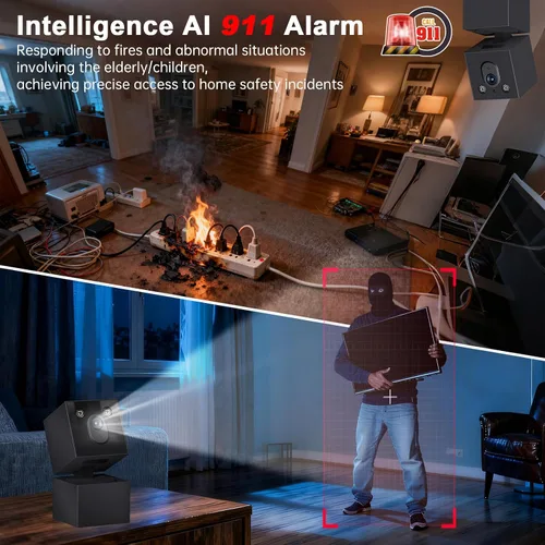 Miniatura 8 de Cámara de seguridad 2K para interiores - Cámaras WiFi 5G y 2.4G para seguridad del hogar, monitor de mascotas/perros/bebé con aplicación de teléfono
