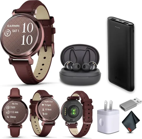 Miniatura 8 de Garmin Lily 2 - Reloj inteligente pequeño y elegante de hasta 5 días de duración de la batería, pantalla oculta, lente modelada, color crema
