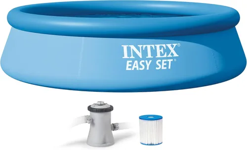 Miniatura 9 de INTEX 26175EH Juego de piscina inflable Easy Set: 18 pies x 48 pulgadas – Incluye bomba de filtro de cartucho de 1500 GPH – Escalera removible
