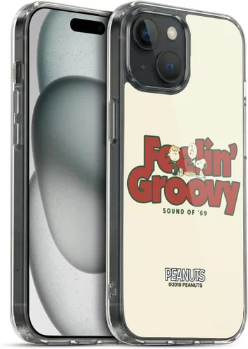 Miniatura 58 de Head Case Designs Funda de gel Woodstock 50th con licencia oficial de Peanuts Snoopy Guitar 1969 [protección de grado militar] compatible con Apple