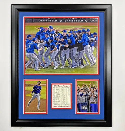 Miniatura 7 de Texas Rangers Campeones de la Serie Mundial 2023 Collage de fotos enmarcadas 2 tamaños y estilos (ALCS, 12 x 15 pulgadas)