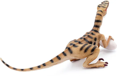 Miniatura 7 de Gemini & Genius - Figura de acción de velociraptor con mandíbula móvil y manos, juguete de dinosaurio para niños