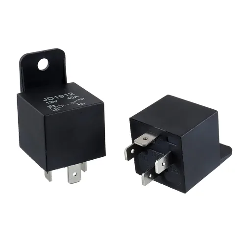 JD1912 Relé de 4 pines 40A 12V SPST para automóvil, camión, camioneta, motocicleta, barco, relé (paquete de 2 unidades)