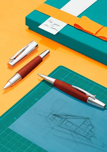 Miniatura 4 de Faber Castell 138382 - Lápiz mecánico, madera de emoción y cromo, madera de pera, marrón, 138382, 0.059 pulgadas, importado auténtico