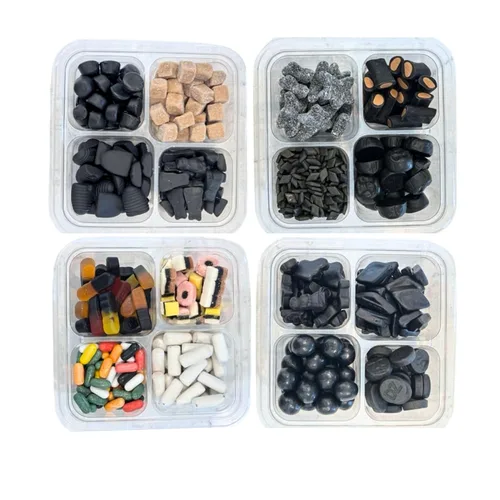 deReuze Dulces de regaliz holandés de los Países Bajos hasta 4 libras Muestra de regaliz negro Surtido salado y dulce 16 variedades: Griotten,