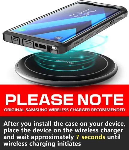 Miniatura 2 de SUPCASE Funda para Galaxy Note 9 con protector de pantalla (Unicorn Beetle Pro), [soporte integrado y clip para cinturón] Funda protectora Negro