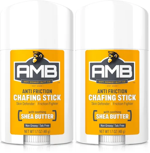 Miniatura 8 de Anti Monkey Butt Barra antirozaduras – Body Glide Stick para aliviar rozaduras de muslos, fricción y irritación – Bálsamo antirozaduras sin desorden
