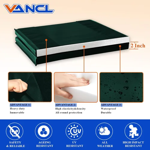 Miniatura 3 de Acolchado de pared para gimnasio, almohadilla de pared para niños, acolchado de pared de 2" de espesor, acolchado de pared para protección de 4