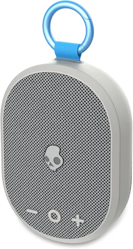 Skullcandy Kilo - Altavoz Bluetooth inalámbrico - IPX7 Mini altavoz Bluetooth impermeable con batería de 24 horas, radiador pasivo de encendido Gris