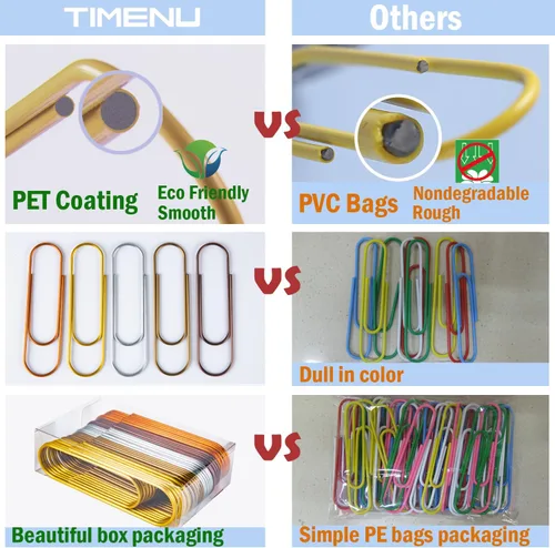 Miniatura 5 de Clips de papel de 4 pulgadas, 30 piezas de clips de papel jumbo de 100 mm, clips de papel multicolores gigantes de metal con revestimiento de vinilo