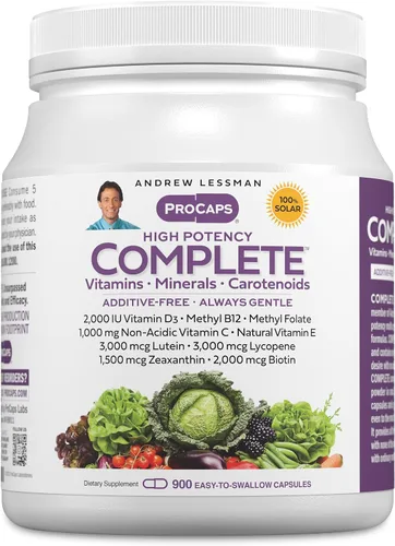 Miniatura 10 de ANDREW LESSMAN Multivitamínico - Completo 150 cápsulas - Alta potencia de más de 30 nutrientes, vitaminas esenciales, minerales, carotenoides.