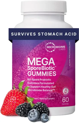 Miniatura 12 de Microbiome Labs MegaSporeBiotic Probióticos para mujeres y hombres, probióticos a base de esporas para la salud intestinal y el apoyo digestivo