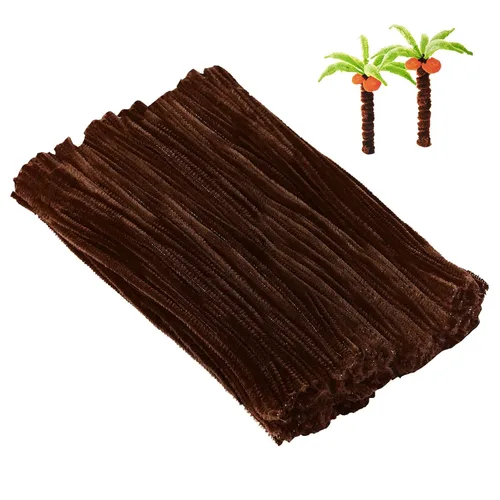 Miniatura 10 de Cuttte Suministros de limpieza de pipas para manualidades, 300 piezas de tallos de felpilla para manualidades para niños, suministros de arte