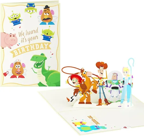 Miniatura 18 de Lovepop Tarjeta desplegable de feliz cumpleaños para ella y él, tarjetas de felicitación de cumpleaños de Disney 3D para niños, niñas, hombres