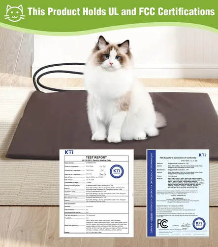 Miniatura 8 de GUTINNEEN Casa climatizada para gatos para exteriores, casa para gatos al aire libre aislada con manta de calefacción eléctrica, cables resistentes