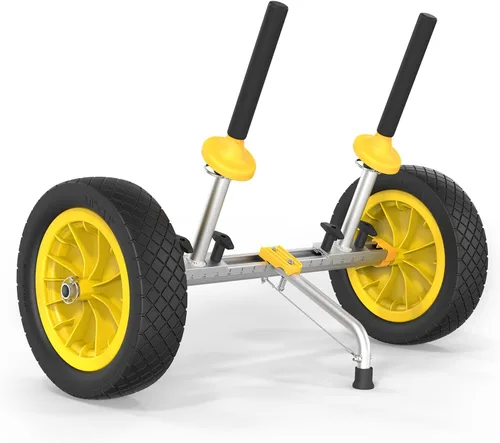 Miniatura 10 de Bonnlo Carrito de kayak Dolly Kayak Wheels Carrito de canoa desmontable con neumáticos sólidos y carrito de kayak con soporte