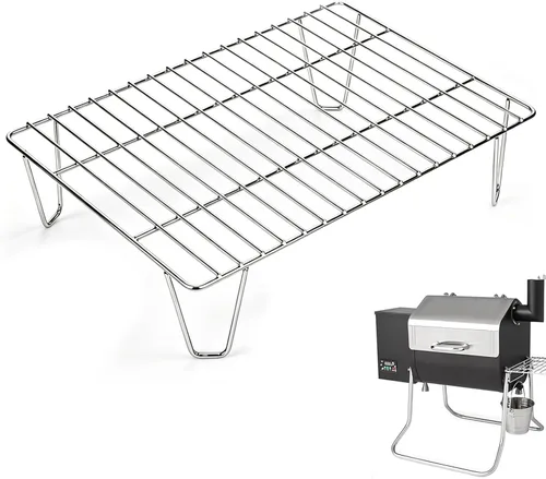 GRISUN Rejilla de calentamiento para parrilla de pellets Green Mountain Grill Davy Crockett, estante superior de repuesto para GMG-6016, parrilla