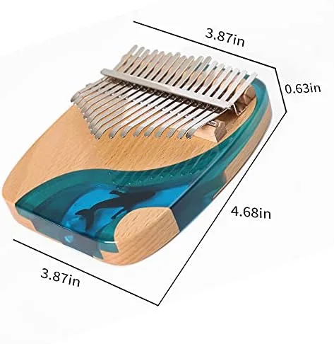 Miniatura 3 de Kalimba - Piano de pulgar de 17 teclas, piano portátil de dedo Mbira, regalos para niños y adultos, instrumento musical, pianos de pulgar, 17