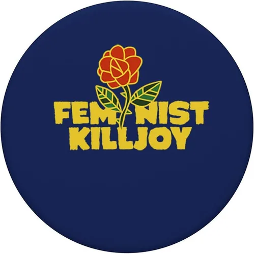 Miniatura 3 de Feminist Killjoy diseño retro de los años 70 feminista – PopSockets agarre y soporte para teléfonos y tabletas