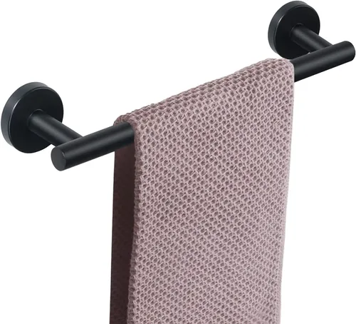 NearMoon - Barra para toallas de baño, soporte de toalla de ducha de acero inoxidable para baño, montado en la pared, de 9 pulgadas de longitud