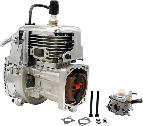 Miniatura 6 de FLMLF Motor de 4 pernos de 29CC con revestimiento cromado para 1/5 escala RC HPI ROFUN KM Baja Losi FG GoPed RedCat Truck RC CAR Parts