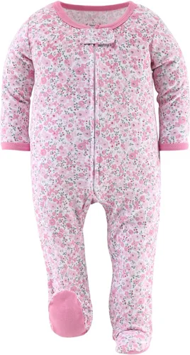 Miniatura 5 de The Peanutshell Pijama con pies para bebés, para dormir y jugar, paquete de 3