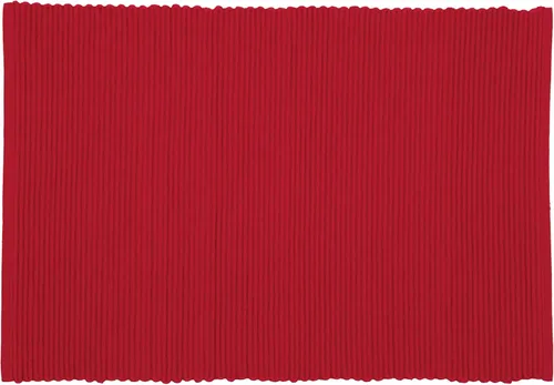 Miniatura 8 de Now Designs Spectrum - Juego de 4 manteles individuales de algodón acanalado, 19 x 13 pulgadas, tamaño grande, color rojo chile, 19 x 13 pulgadas