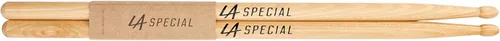 Miniatura 6 de Baquetas LA Specials - Baquetas de nogal 5A - Juego para tambores acústicos o electrónicos - Punta de madera ovalada - Peso y tono consistentes - 3