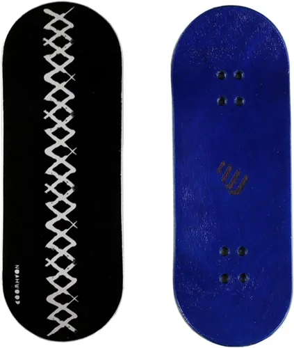 Miniatura 6 de NOAHWOOD PRO - Patinetas para dedos (NW9.0 Kickflip Deck 3.858 in x 1.339 in, 5 capas de madera de arce de color hecho a mano)+(NW Prince 1.339 in