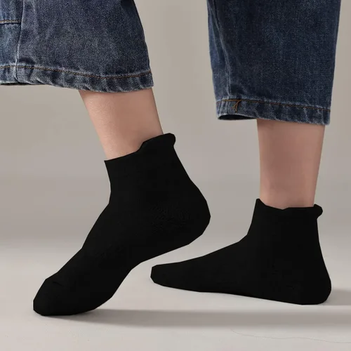 Miniatura 19 de EPEIUS Calcetines acolchados de algodón grueso para niños y niñas, calcetines atléticos deportivos para correr, paquete de 6 unidades, 4-14 años
