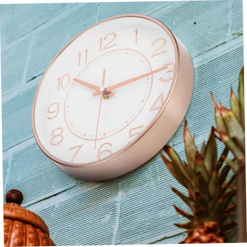 Miniatura 5 de IMIKEYA Reloj de pared digital de cuarzo, reloj de pared con pilas para decoración del hogar, baño, decoración de puerta, decoración de oficina