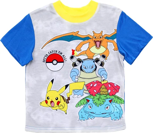 Miniatura 2 de Pokemon Conjunto de pijama de 3 piezas con estampado de personajes para niños pequeñosgrandes