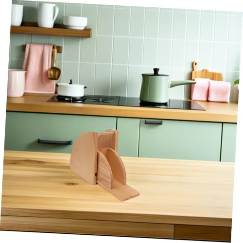 Miniatura 5 de Kichvoe Soporte de filtro de café con forma de ventilador, estante de almacenamiento de papel de café, contenedor de papel de filtro de café