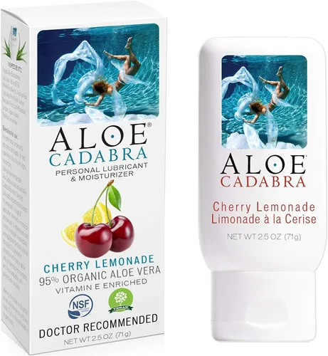 Miniatura 9 de Aloe Cadabra Lubricante personal saborizado e hidratante vaginal, lubricante orgánico de aloe comestible para hombres, mujeres y parejas, no mancha