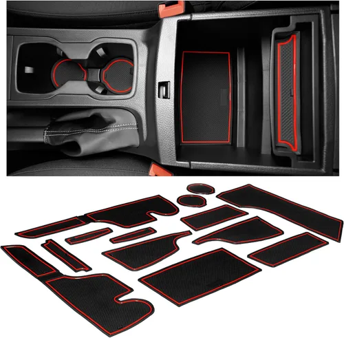CupHolderHero Compatible con Ford Ranger Accesorios 2019-2023 Juego de 13 piezas de insertos para portavasos de interior premium personalizados,